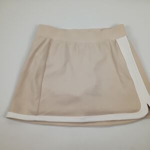 JoyLab Beige Mini Skirt with White Accent